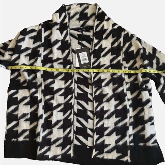 Who What Wear Women's Sz Medium Cardigan Hounds Tooth Sweater - Picture 5 of 6